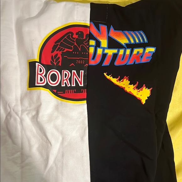 Born Fly Other - Black and White Graphic Hoodie